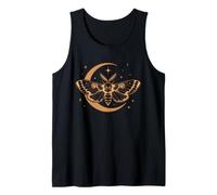Fairy Grunge Moth Skull Fairycore Boho Vintage Camiseta sin Mangas