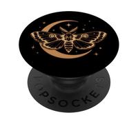 Fairy Grunge Moth Skull Fairycore Boho Vintage PopSockets PopGrip Adhesivo
