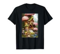 Fairy House Alegre Feeling Cozy Mushroom Uncanny Art Camiseta