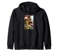 Fairy House Alegre Feeling Cozy Mushroom Uncanny Art Sudadera con Capucha