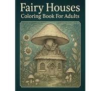 Fairy Houses Coloring Book For Adults: 60 Beautifully Illustrated Magical & Fantasy Homes to Color