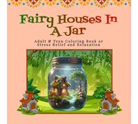 Fairy Houses in a Jar Coloring Book: Fairy Houses, Flowers and Landscapes For Adults, Teens & Seniors to Color (Serenity Laine's Life in a Jar ... and Children - Stress Release and Relaxation)