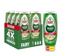 Fairy, Maxi Poder Lavavajillas Liquido a Mano, 4,3 L (8 x 540 ml), Con Poder Antigrasa, Limpieza Facil Platos, Ollas Y Sartenes Mas Grasientas
