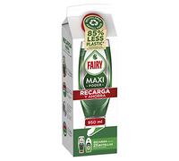 Fairy Maxi Poder Recambio Cartón Lavavajillas Líquido, 950 ml