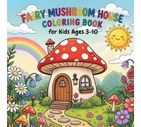 Fairy Mushroom House Coloring Book for Kids: 50 Cute Mushroom Fairy House Coloring Pages for Ages 3-10 | Magical Fantasy Scenes, Enchanted Gardens & Whimsical Cottages | Perfect for Girls and Boys.