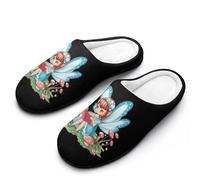 Fairy Mushroom - Pantuflas de lectura para hombre, informales, cálidas, con suela de goma, para interiores y exteriores, Estilo:, 11-12（44-45）
