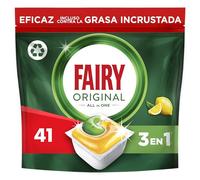 Fairy Original Todo En Uno Cápsulas De Lavavajillas Limón, 41 Cápsulas