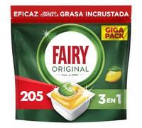 Fairy Original Todo En Uno Cápsulas De Lavavajillas, Limón, 5 x (21+20) Cápsulas, Efectivas Incluso En La Grasa Reseca