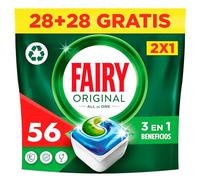 Fairy Original Todo En Uno Cápsulas De Lavavajillas Normal, 56 Cápsulas