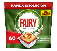 Fairy Original Todo En Uno Naranja Cápsulas De Lavavajillas, 60 Cápsulas, Efectivas Incluso En La Grasa Reseca,El embalaje puede variar.