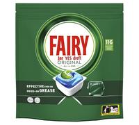 Fairy Original Todo En Uno Pastillas Lavavajillas, 232 Capsulas, Elimina Grasa Reseca, Detergente Lavavajillas con Aroma a Limpio y Fresco