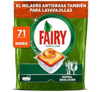Fairy Original Todo En Uno Naranja Cápsulas De Lavavajillas, 71 Cápsulas, Efectivas Incluso En La Grasa Reseca