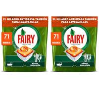Fairy Original TodoEn1 Cápsulas Lavavajillas Máquina Naranja, 71 Cápsulas (Paquete de 2)