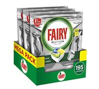 Fairy Pastillas para lavavajillas Platinum - 195 lavados - 3 paquetes de 65 lavados