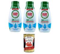 Fairy Platinum Extra Shine - Gel para lavavajillas (28 lavados, 3 x 504 ml, 400 g)