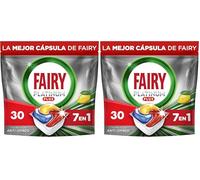 Fairy Platinum Plus Cápsulas De Lavavajillas Todo En Uno Limón, 30 Cápsulas, El embalaje puede variar (Paquete de 2)