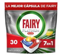 Fairy Cápsulas de lavavajillas Platinum Plus Todo en uno Limón 30 cápsulas