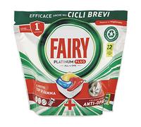 FAIRY Platinum Plus Detersivo Pastiglie Lavastoviglie, Brillantante, 60 cápsulas Lavastoviglie, Limone, Tecnología Anti-Opaco, Contro Il Grasso e le Incrostazioni Ostinate Anche Nei Cicli Brevi
