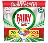 Fairy Platinum Plus - Pastillas todo en uno para lavavajillas, regulares, 70 tabletas, nuestra mejor limpieza para una limpieza como nueva, elimina la opacidad y evita la cal x3