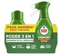 Fairy Poder Sin Remojo Limón Spray, Vajilla y Cocina, Antigrasa, 1000ml