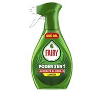 Fairy Poder Sin Remojo Limón Spray, Vajilla y Cocina, Antigrasa, 500ml