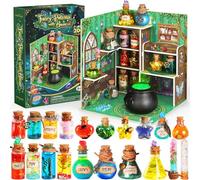 Fairy Potions Set de Poción de Hada con Casita, 20 Mezclas de Pociones Mágicas con Piedras de la Suerte, Regalo de Cumpleaños Creativo Juguete Manual para Niños de 6+ Años