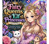 Fairy Queens & Elf Princesses Coloring Book: Beautiful Fantasy Portraits for Adults