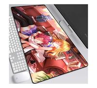 Fairy Tail Alfombrilla Raton Anime Gaming Mouse Pad XXL 800x300x3 mm,Impermeable con 3mm Base de Goma Antideslizante,Special-Textured Superficie para Ordenador, PC y Laptop, E