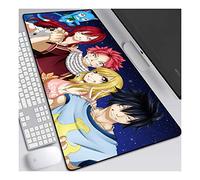Fairy Tail Alfombrilla Raton Anime Gaming Mouse Pad XXL 800x300x3 mm,Impermeable con 3mm Base de Goma Antideslizante,Special-Textured Superficie para Ordenador, PC y Laptop, D