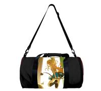 FAIRY TAIL - Bolsa de deporte con diseño de anime Natsu Dragneel Lucy Heartfilia, bolsa de gimnasio, bolsa de viaje, deportes, camping, yoga, natación, bolsa redonda plegable con correa para el hombro
