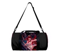 FAIRY TAIL - Bolsa de deporte con diseño de anime Natsu Dragneel Lucy Heartfilia, bolsa de gimnasio, bolsa de viaje, deportes, camping, yoga, natación, bolsa redonda plegable con correa para el hombro