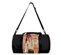 FAIRY TAIL - Bolsa de deporte con diseño de anime Natsu Dragneel Lucy Heartfilia, bolsa de gimnasio, bolsa de viaje, deportes, camping, yoga, natación, bolsa redonda plegable con correa para el hombro