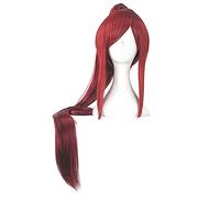FAIRY TAIL Erza Scarlet 100CM Long Deep Red Cosplay Wig + 1 ponytail +Wig Cap