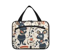 Fairy Tale - Bolsas de viaje colgantes con gancho para mujer, diseño de ratas elegantes, bolsa impermeable para mujer, imprescindible para vacaciones, Porta cosmeticos para mujer, para cartera, L