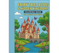 Fairy Tale Castles & Hidden Kingdoms | For Adults and Teens coloring book 8.5x11" 20 page: fairy tale castle coloring pages for adults