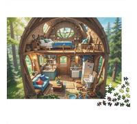 Fairy Tale Home Jigsaw Puzzles 1000 Piece Material Reciclable Loft Interior Puzzle para Adultos Great Gift Idea Fun Family Gaming Time Activity 52x38cm/1000pcs