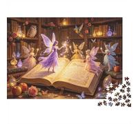 Fairy Tale Magic Puzzle 1000 Piezas Material Reciclado Book Elves Puzzles para Niños y Niñas A Partir de 6 Años Divertido y Desafiante Juego Familiar Actividad 38x26cm/1000piezas
