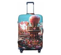 Fairy-tale-world-with-delicious-candy - Fundas protectoras elásticas para equipaje de 45,7 a 81,3 cm, Black, S