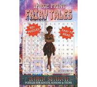 Fairy Tales Word Search Puzzle: Word Searches with Easy to Read Print about Fairy Tales and Other Related Items | 6x9 inches, 110 pages | 50+ Puzzles... Gifts for Vacations, Holidays and Free Times