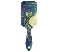 Fairy Tarot amigable masaje del cabello Diseñado cuero cabelludo masajeador cepillo para cabello grueso con mango ergonómico cepillo para peinar