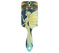 Fairy Tarot lindo masaje cabello diseñado cabeza masajeador cuero cabelludo para cabello fino con mango ergonómico cepillo para peinar