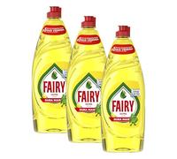 Fairy Ultra Limón Líquido Lavavajillas Verde Con LiftAction: Sin Dejar En Remojo, Sin Grasa, Sin Dificultad Y Suave Con La Piel 654 ML (Paquete de 3)