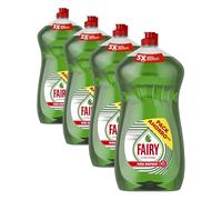 Fairy Ultra Original Líquido Lavavajillas 1250ML Fórmula Efectiva Que Deja Los Platos Relucientes, Impresionante Poder Antigrasa (Paquete de 4)