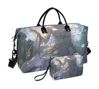 Fairy White Game Anime Girl - Bolsa de viaje grande para fin de semana, bolsa de gimnasio con bolsa de aseo para viajes, bolsa de mano de gran capacidad para ropa de viaje