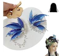 Fairy Wing Hair Clips, Butterfly Tears Tassel Hair Clip, Fairy Wings Beaded Design Hair Clips for Hairstyles, Suitable for a Variety of Hairstyles (1pcs-F)