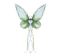 Fairy Wings, Adult Women, Realistic Mesh, Cosplay Costume, Wire Frame, 18.9x24.8 inches, Pride Festival Party Look for Garden Makeup Holiday, Halloween Christmas Event Outfit