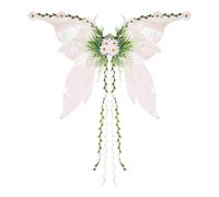 Fairy Wings, Cosplay Fairy, Soft Cloth Lightweight Comfort Fit Stylish Creative Stage Wear Whimsical Style, Wings Costume for Role Play School Kids, 40.55x27.56Inches, White