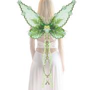 Fairy Wings Costume, Butterfly Dress Up Wings, 24.8x18.9x23.62 Inches, Flower Leaf Accessory, Lightweight Wearable Design with Straps, Ideal for Cosplay Festival Halloween Photography Use