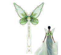 Fairy Wings Costume, elegante de con vinos, 18.9 x 24.8 pulgadas Women's Fantasy Dress Up Accessories for Cosplay Stage Show Halloween Christmas Holiday Garden Pride Event Party