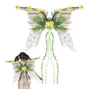 Fairy Wings Costume, Woman Party Outfit, Festival Dress Accessory, Cosplay Performance Wear, Holiday Stage Apparel for Pride Events, Halloween Fun, Garden Fair, Christmas Celebration, 40.55x27.56 In